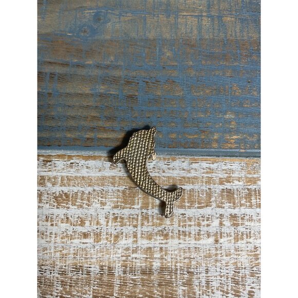 Dolphin With Multicolor Rhinestones & Textured Design Pocket Desk Home Mini - Picture 3 of 3